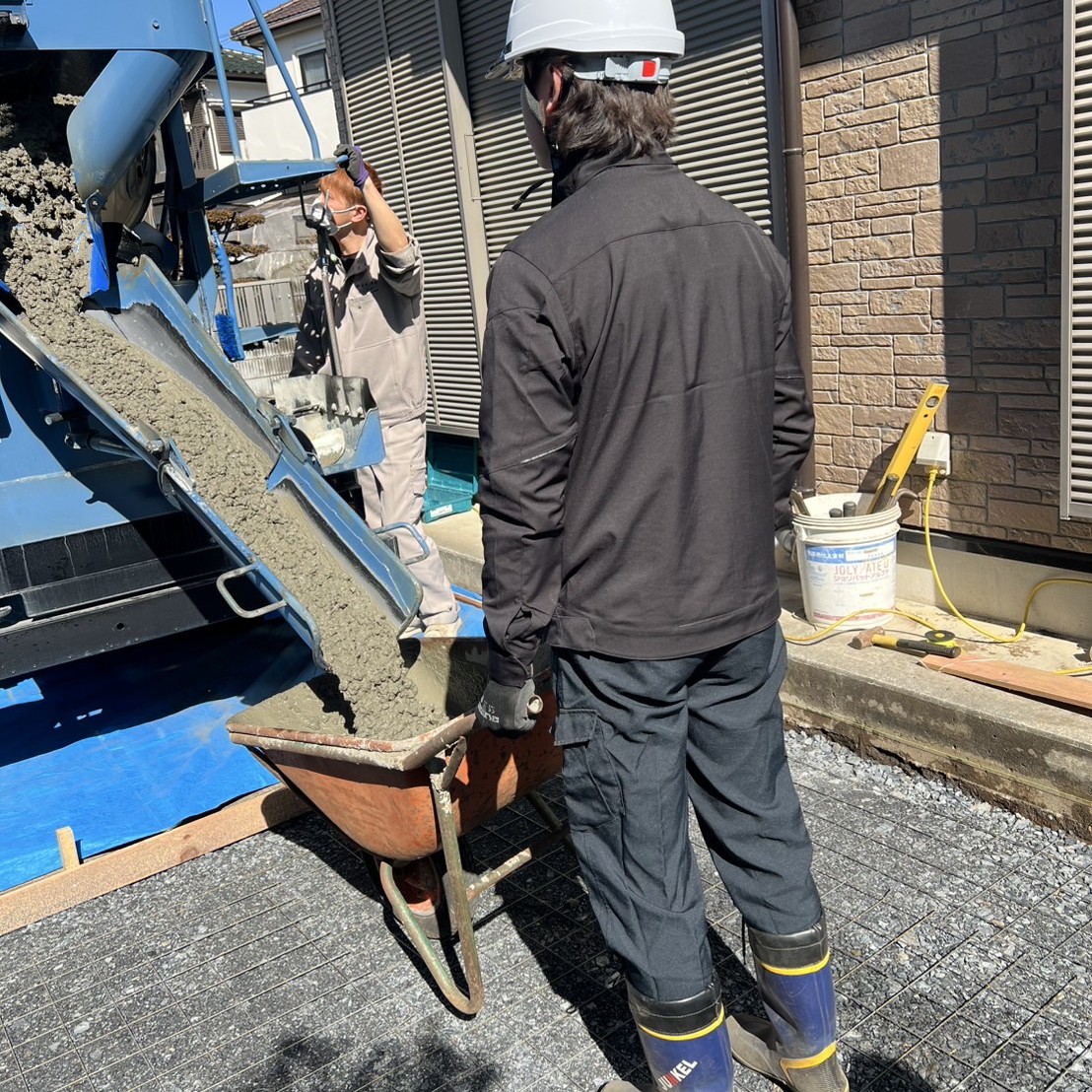 新人成長記録　初めての生コン作業03